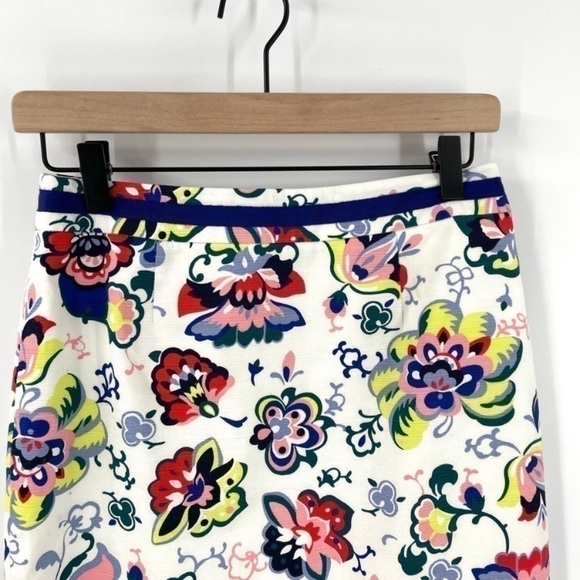 Boden White Floral Pencil Skirt - Picture 4 of 12